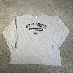 Wake Forest Demon Deacons Sweatshirt Mens 2XL Gray NCAA The Cotton Exchange